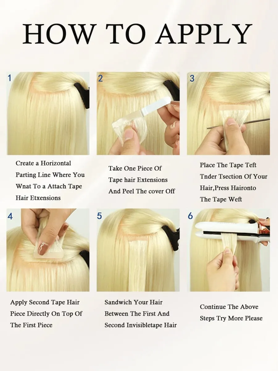 Tape In Hair Extensions 100% Human Hair Remy | 12-20 Inch 20pcs 30g Wefts for Thick or Thin Hair | No Damage Easy to Apply