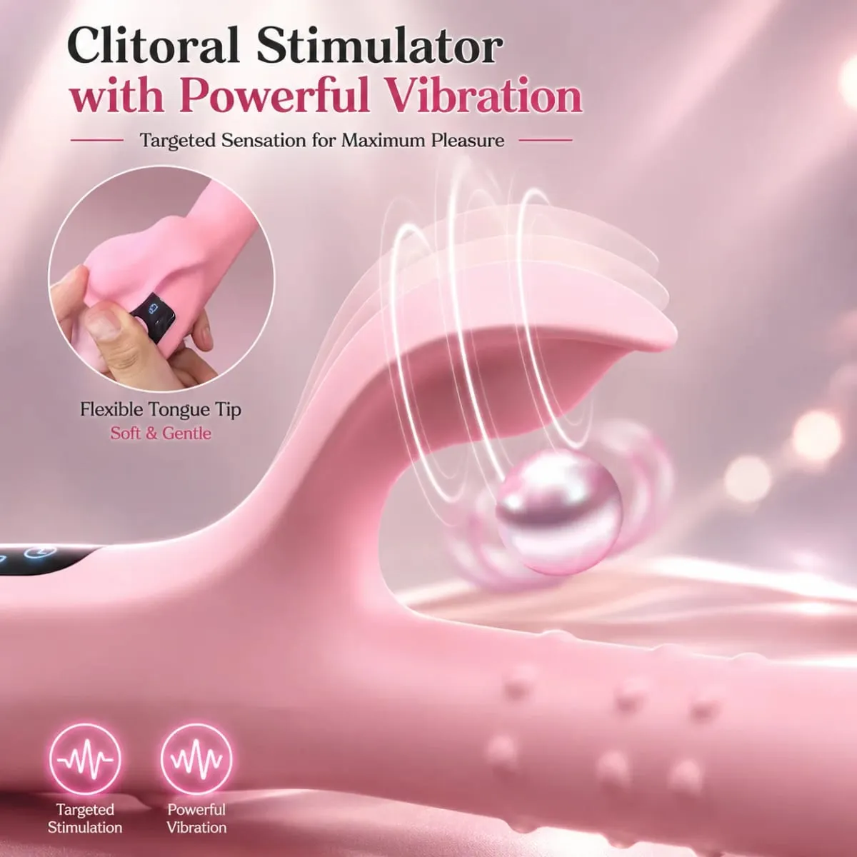 Rabbit Vibrator Sex Toy for Women Rotating Beads Wiggling G Spot Massager Dual Vibration LCD Display Waterproof Silicone