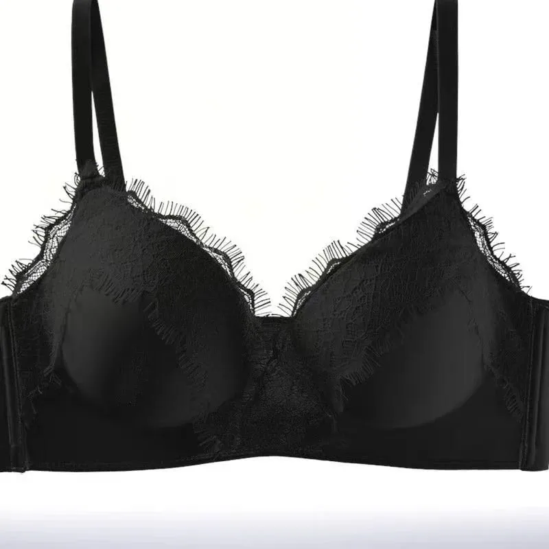 2026 Super Thick 10CM Sexy Lace Bra Flat Chest Special Lingerie Small Breast Gathering No Steel Ring Special Thick Cup Bra
