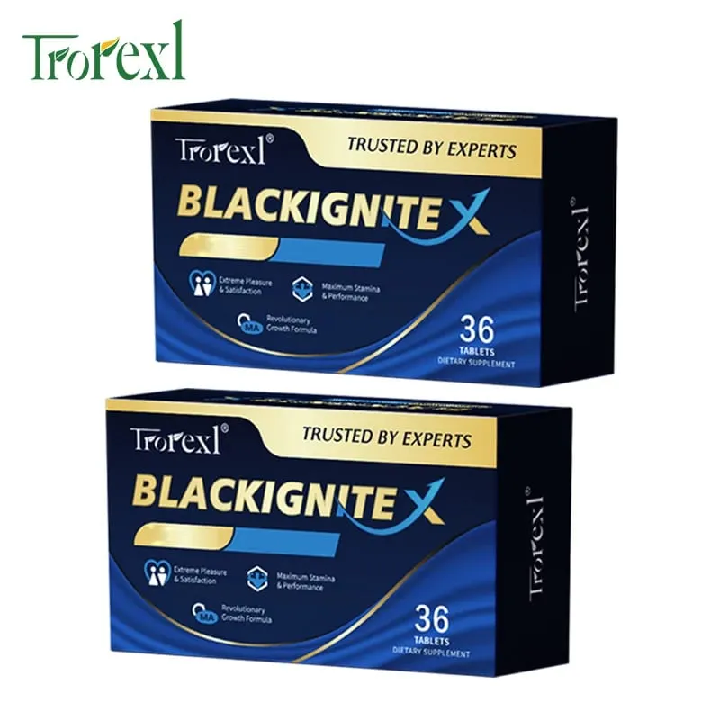 BlackIgnite X tablety Doplněk ústřice a ženšenu Zesilovač síly Rozšířená aktivita pro jistý výkon