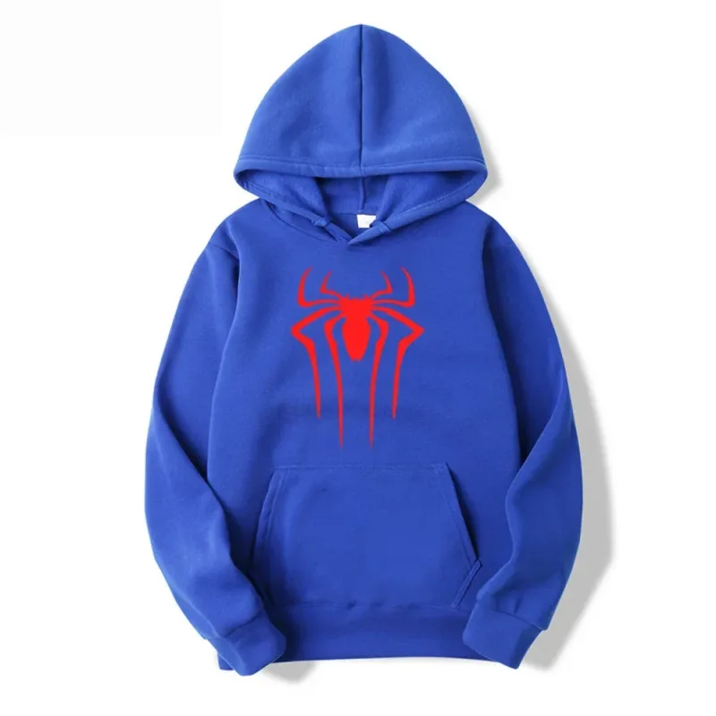 Latest Fashion Men's and Women's Hoodies Casual Hoodies Unisex Trendy Printed Spider Pattern Hoodies