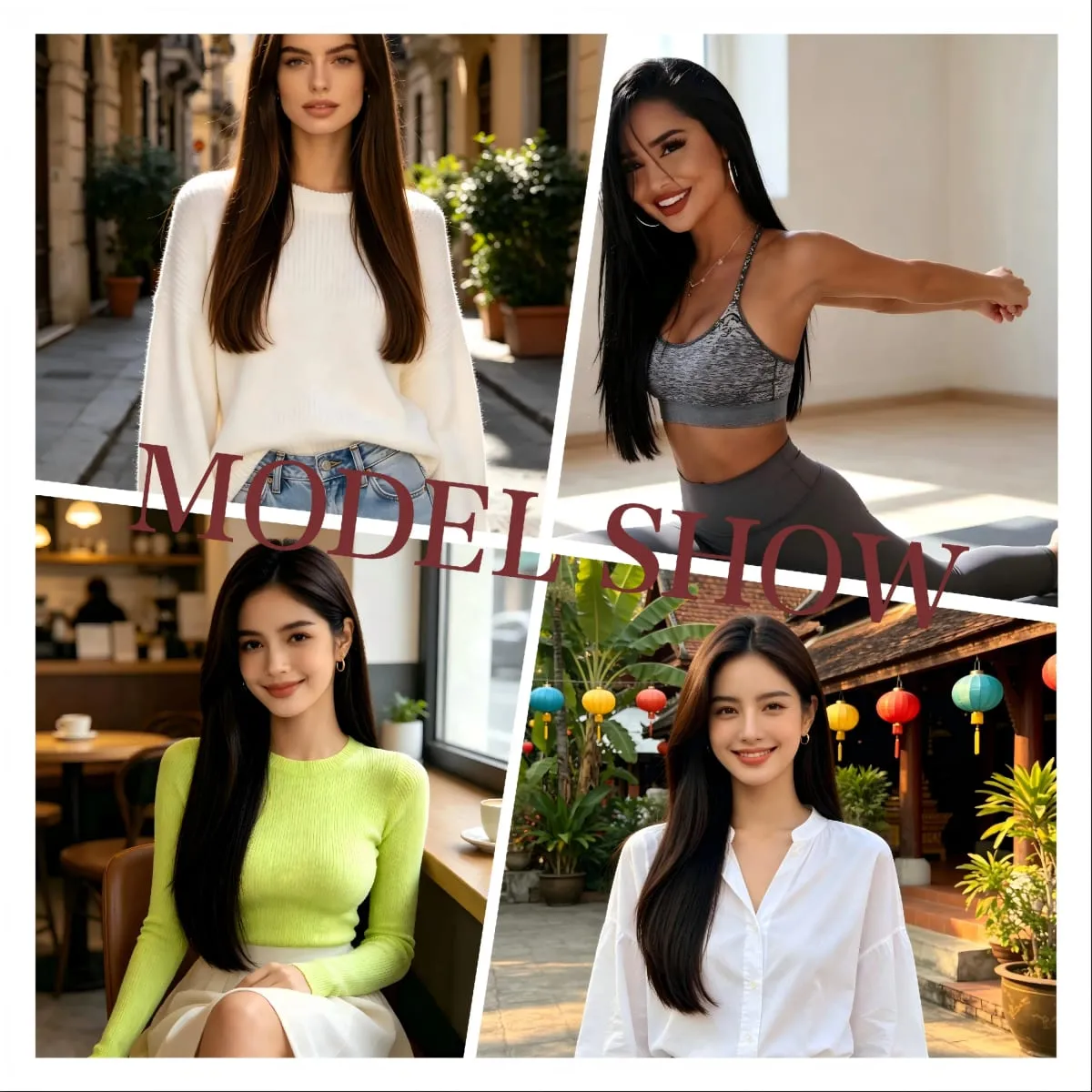 3Pcs Long Straight Synthetic Clip In Hair Extensions Invisible Seamless Natural Hairpiece Lightweight Secure BB Clips For Women