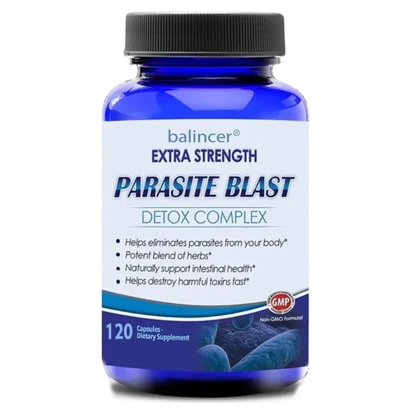 Parasit Detox Body Cleansing Complex med tranbärszink och vitlöksstöd Rengörande tarmhälsa Förbättra immunitetstillskott