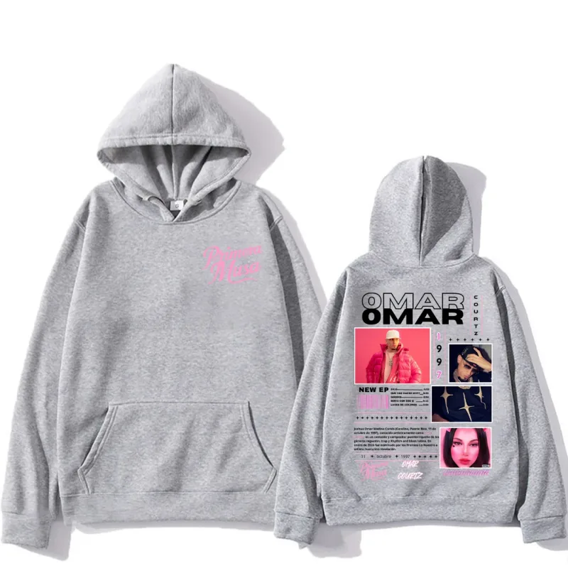 Omar Courtz First Muse Album Tour Merch Fashion Hoodies for Men and Women Hip Hop Hooded Sweatshirts vintage Oversized Pullovers