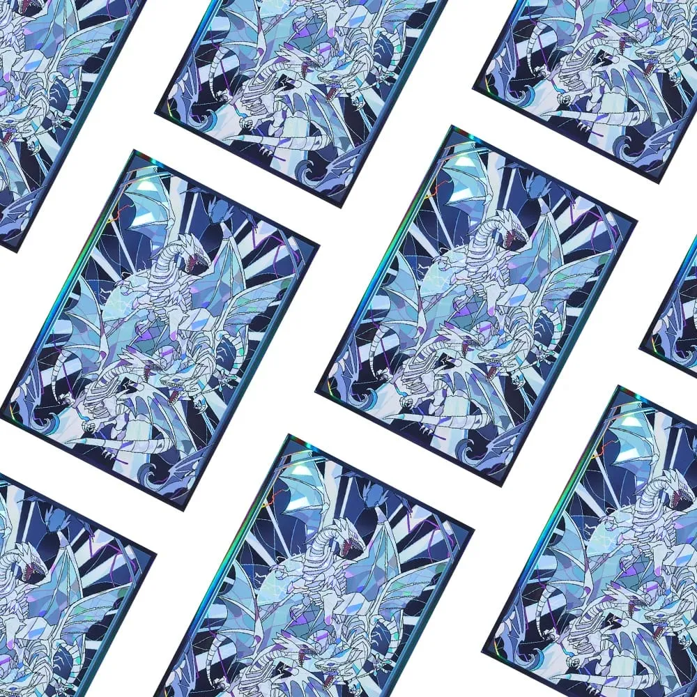 63x90mm 50-100pcs Blue eyed White Dragon Anime Card Sleeves Board Game Card Sleeves Game Collection Cards Protector for YGO — image 4