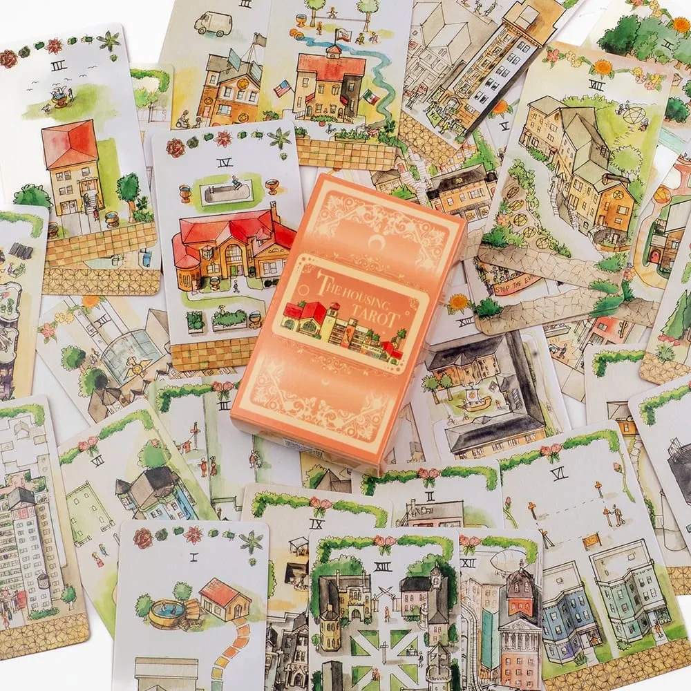 The Housing Tarot Deck Borad Games Divination Family Party Paper Cards Game Tarot And A Variety Of Tarot Options 10.3*6CM