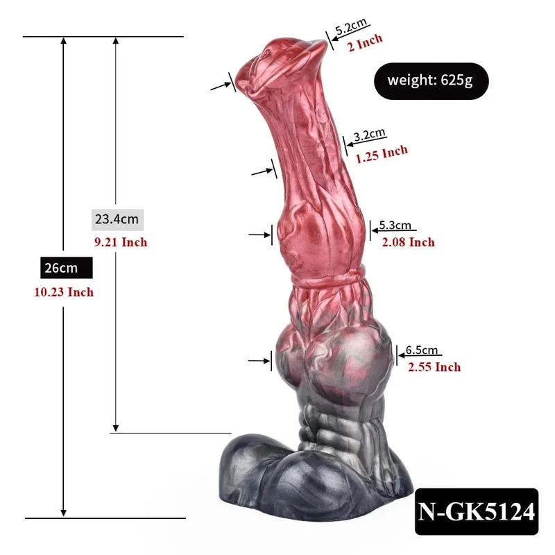 Silicone Horse Dildo Long Penis Anal Plug Huge Knot G-spot Vaginal Stimulator with Suction Cup Adult Sex toy for Women Men