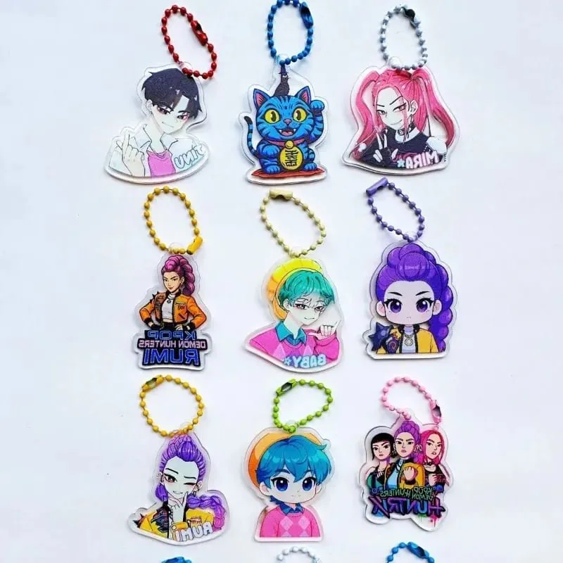 32 Pack Blind Bag Acrylic Keychain Mystery Grab Bag for School Backpack Anime Kids Gift Collectibl