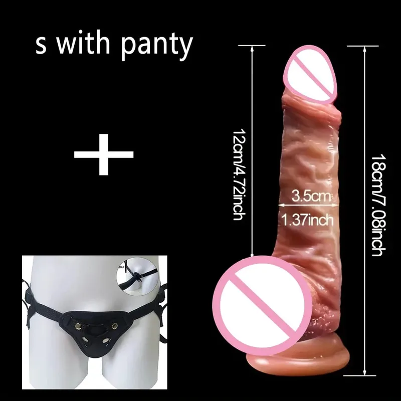 Realistic Dildo Sliding Foreskin Big Penis Suction Cup Dildos Female Masturbator Fake Dick Adult Anal Sex Toys for Women Men Gay