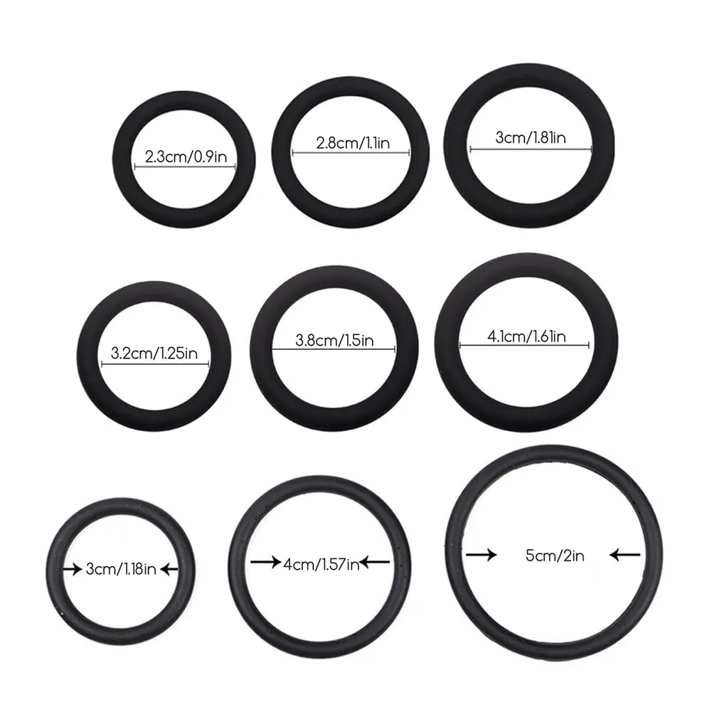 3/4 Pcs Penis Rings Cock Rings Sleeve Delay Ejaculation Silicone Time Lasting Erection Sex Toys for Men Sexy Shop Adult Produts