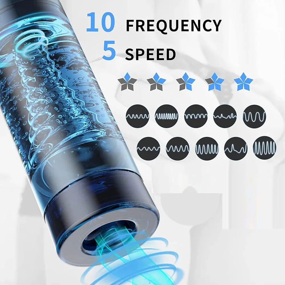 Electric Water Bath Penis Pump Male Masturbator Cup Penis Enlargement Vacuum Pump Erection Training Adult Sex Toys for Men 18+