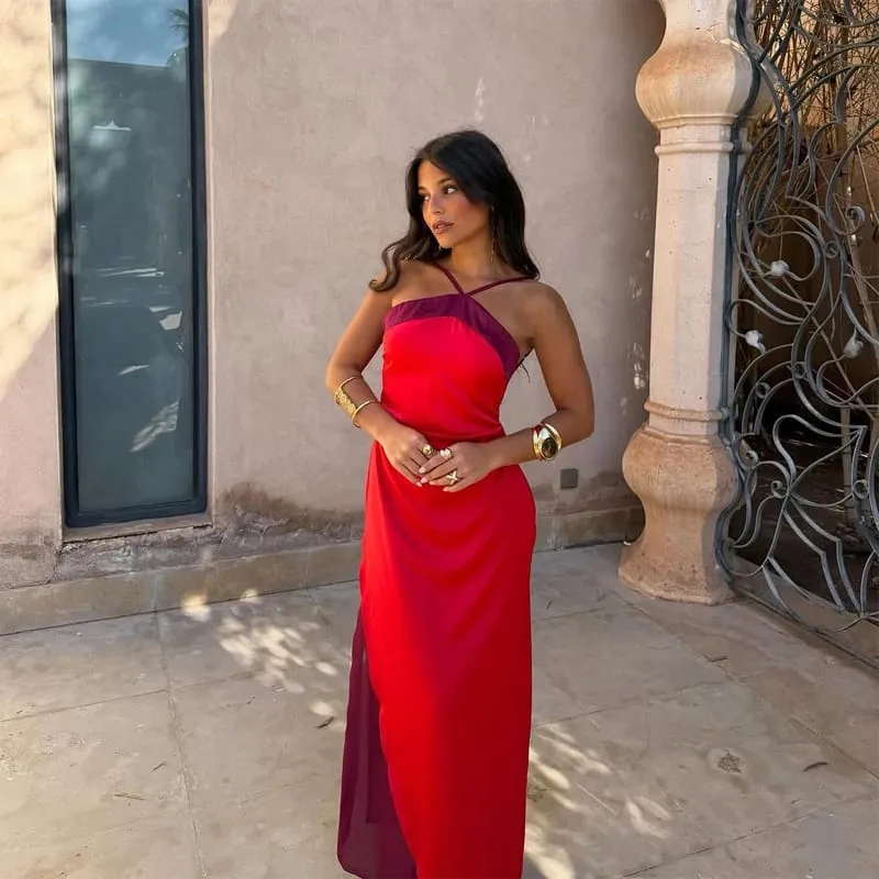 Solid Color Strapless Ribbon Women Summer Dress Sexy Sleeveless Backless High Waist Slim Maxi Vestidos 2026 Lady Vacation Outfit