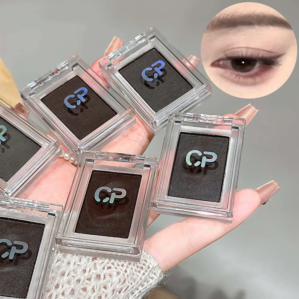 1Pc Dark Brown Eyeliner Cream Waterproof Beauty Cosmetics Long Lasting Gel Eyeshadow 2 in 1 Makeup Tool Matte Eye Liner