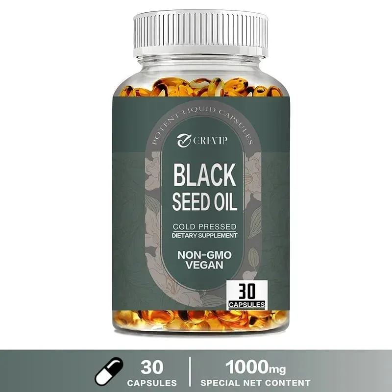 Black Seed Oil - Supports Immune Joint and Skin Health Provides Nutrition Healthy Aging Antioxidant Enhances Energy