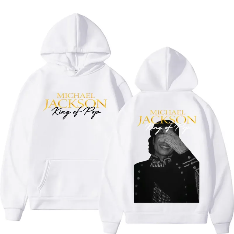 Michael Jackson King of Pop Hip Hop Style Hoodies Men Women Harajuku Streetwear Vintage Sweatshirt High Quality Fleece Pullovers