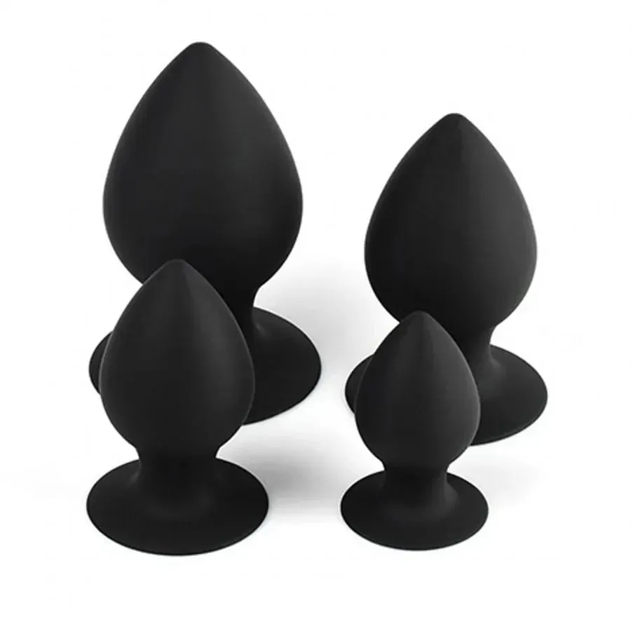 Anal Butt Plug Training Sets 3Size Silicone Sex Toys Anal Butt Plugs Trainer Kit Anal Sex Toys for Men Women Couple Beginners