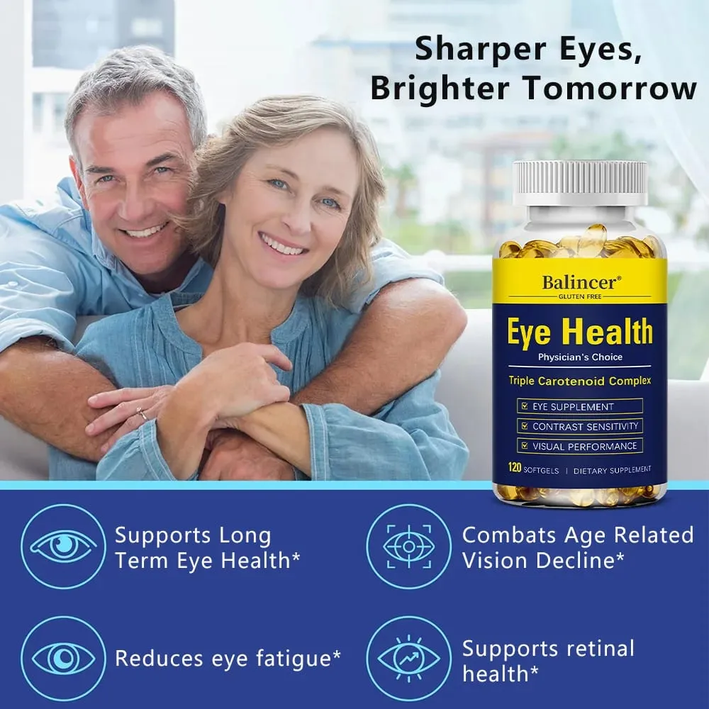 Lutein - Essential Eye Vitamin and Vision Health Supplement Promotes Eye Health Antioxidant Vegetarian 120 Capsules — image 4