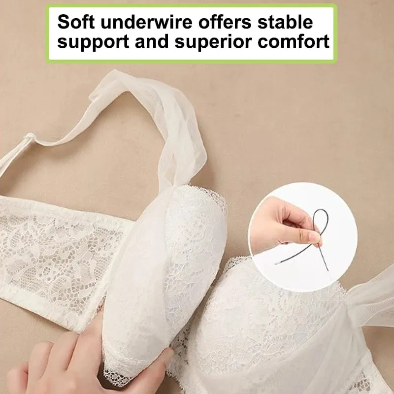 Women French Lace Minimizer Bra For Large Bust Anti Sagging Full Coverage Plus Size Underwire Bra Gathering Support Lingerie