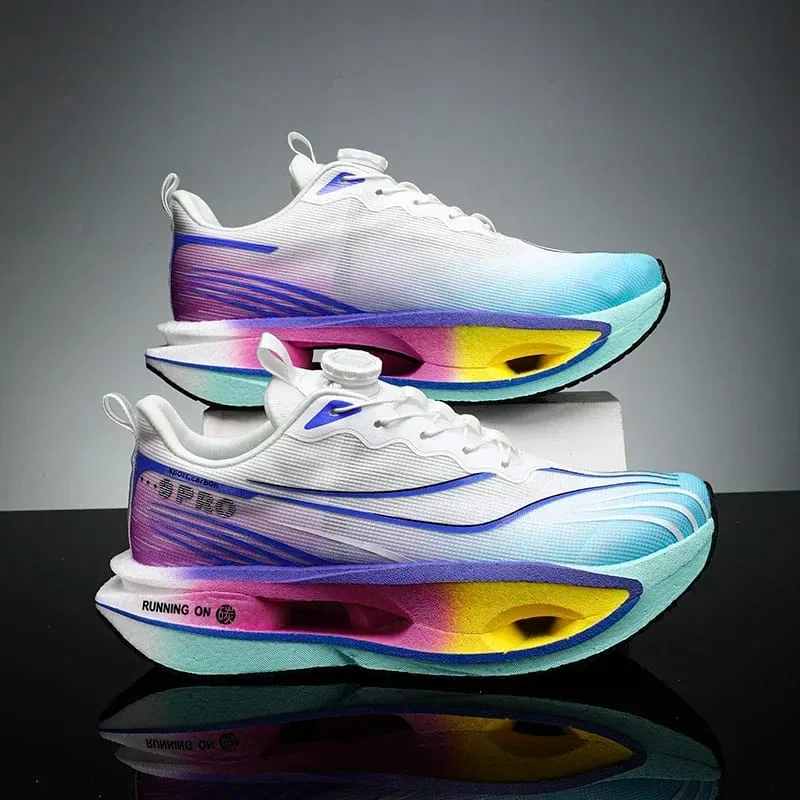 Carbon Plate Marathon Running Shoes Men Women Sports Sneakers Breathable Lightweight Comfortable Athletic Shoes