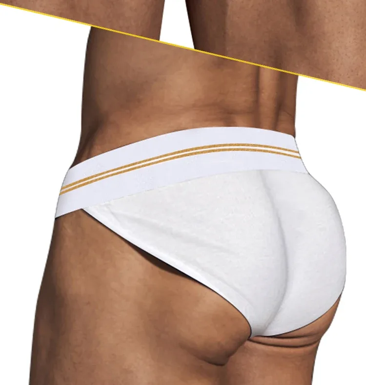Mga Brief Panlalaking Seamless Hip Design Mens Underwaer Super Large Wide 5cm Elastic Band Independent Codpiece Boy Short Pants
