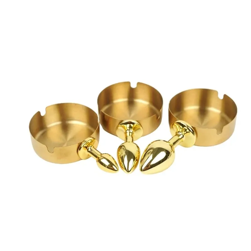 Anal Plug Kits Metal Ashtray Anal Plug Dice Anal Plug Dartboard Anal Plug Adult Sex Toys for Anal Exploration Women Sex Toy