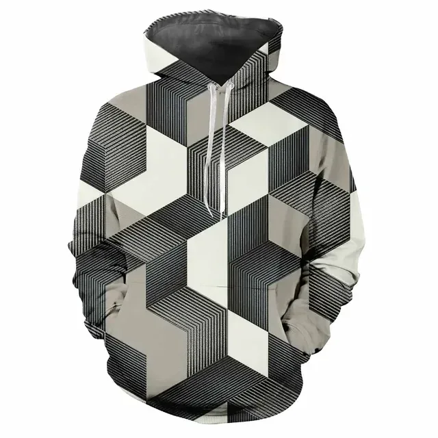 Fashion 3D Men's Colors Scottish Men's Hoodie Casual Printed Digital Hip Hop Personalized Hoodie Long Sleeve Tops