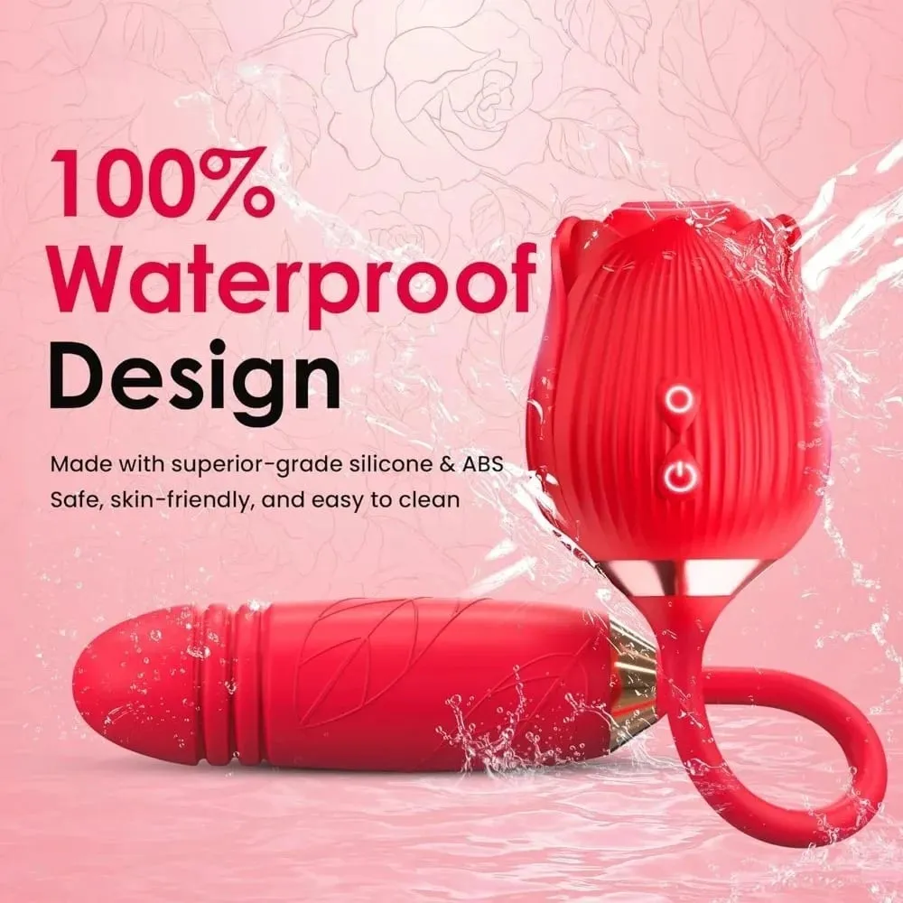 Powerful Rose Sucking Vibrator for Women G-Spot Licking Clitoris Stimulation Female Sucker Vagina Nipple Massager Adult Sex Toys