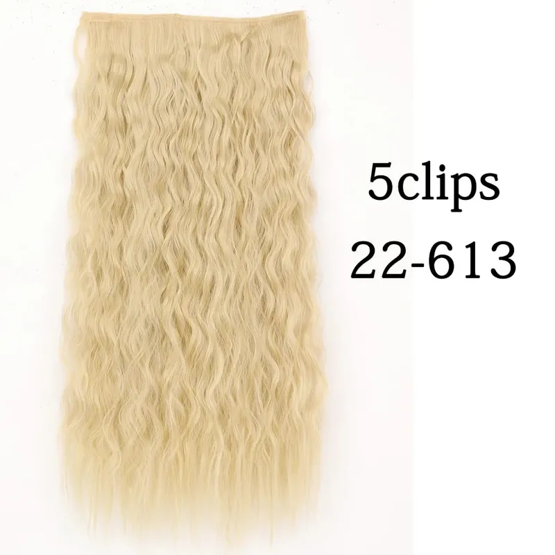 Tổng Hợp 22 32 Inch 5 Kẹp Tóc Chịu Nhiệt Giả Bộ Tóc Giả Dài Lượn Sóng Kiểu Tóc Kẹp Trong Tóc