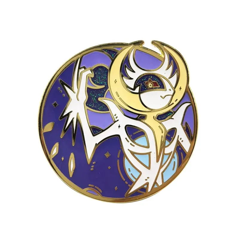 Anime Game Pokemon Hard Enamel Pins Cute Cartoon Gengar Brooches on Clothes Lapel Badges Metal Jewelry Accessories