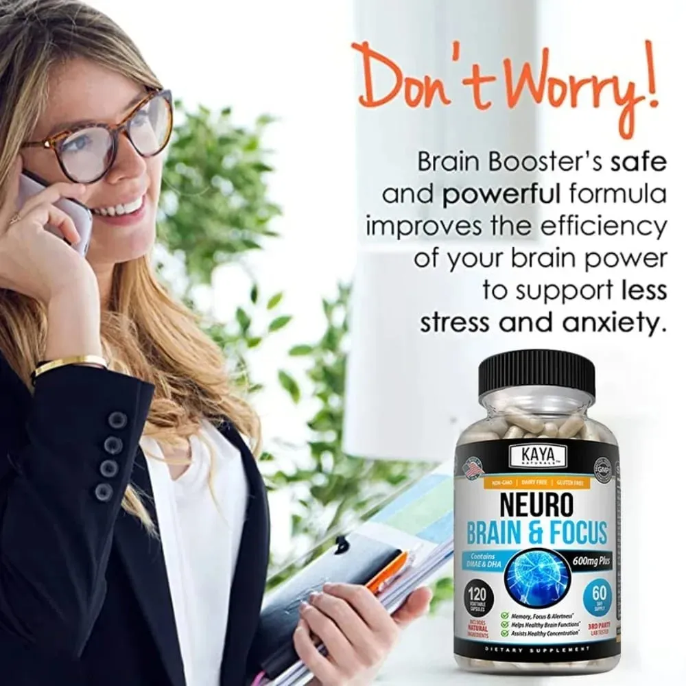 Neuro Brain for Memory & Focus - Nootropic Brain Support Supplement Focus & Concentration & Cognitive Function
