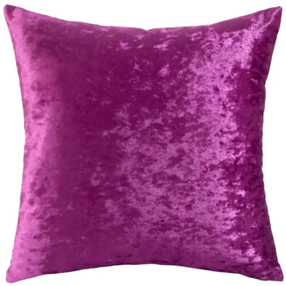 Ice Velvet Solid Color Cushion Cover 18x18 Inch Crushed Velvet Shiny Throw Pillowcase for Living Room Sofa Home Decor