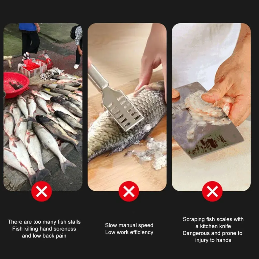 물고기 스케일러 무선 해산물 도구 물고기 스크레이퍼 클리너 물고기 리무버 클리너 무선 휴대용 전기 물고기 스케일러 리무버