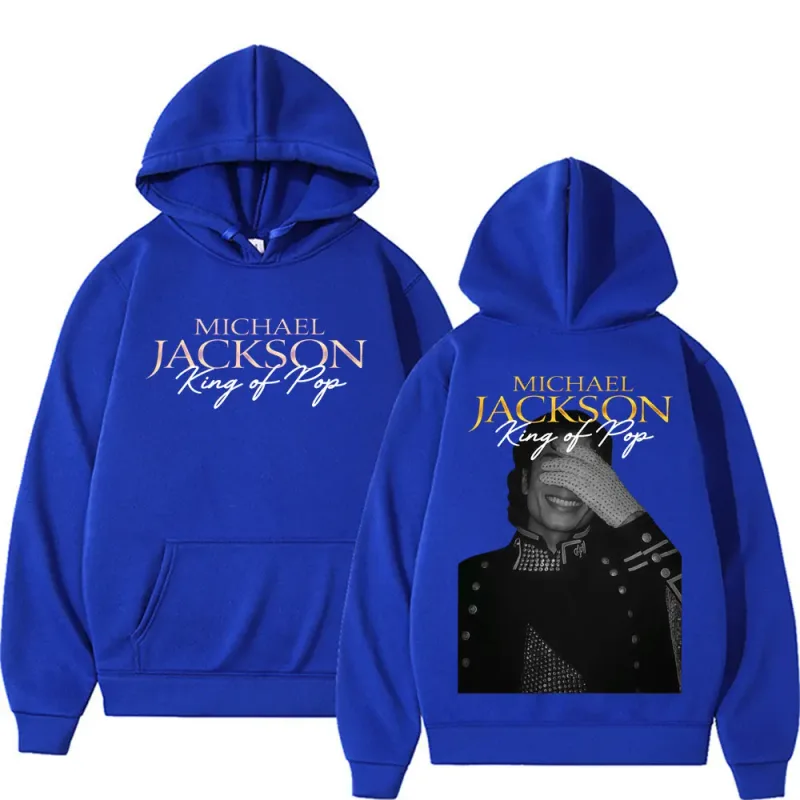 Michael Jackson King of Pop Hip Hop Style Hoodies Men Women Harajuku Streetwear Vintage Sweatshirt High Quality Fleece Pullovers