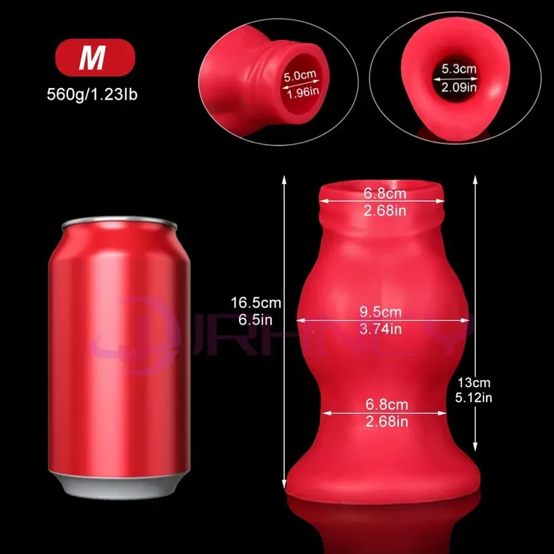 Super Huge 105mm Anal Plug Hollow Soft Dog Knot Butt Plug Sex Toys for Women Men Gay Fisting Anal Dilation G-spot Masturbation