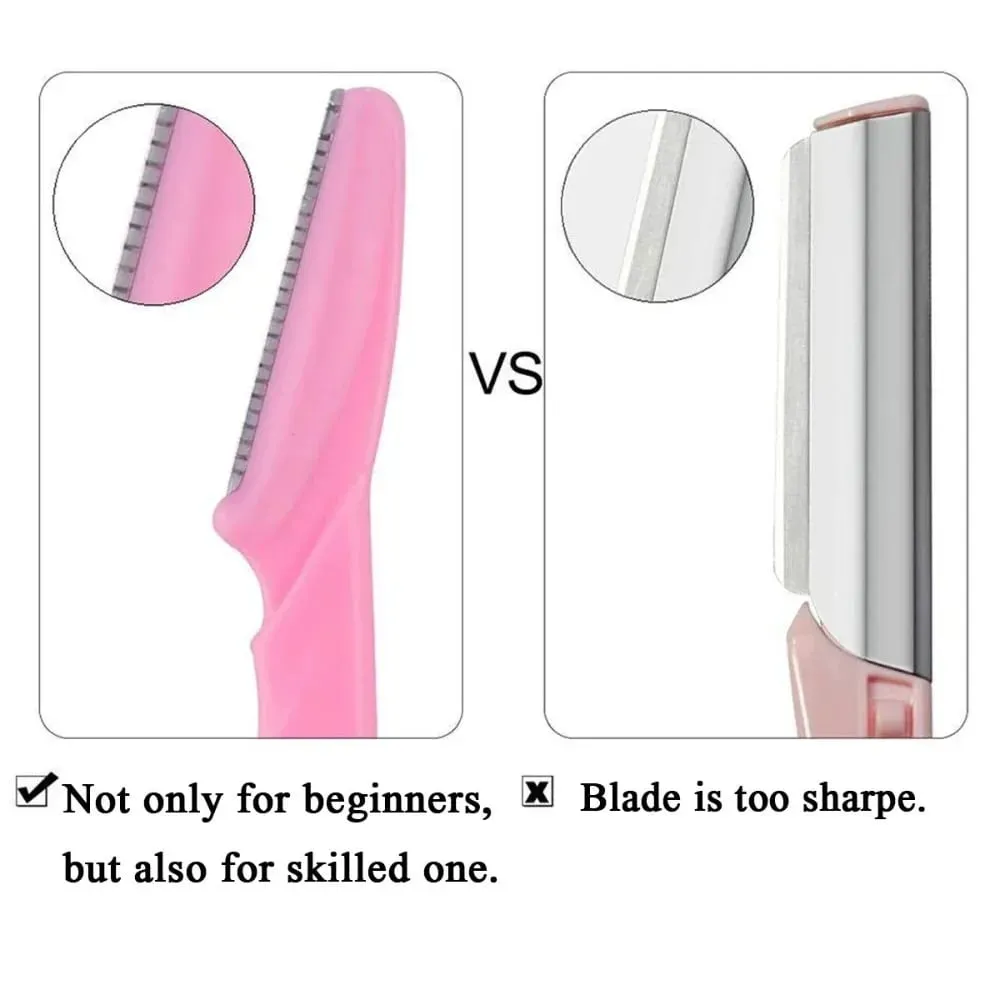 Eyebrow Trimmer 40PCS Brown Eyebrow Razor Safe Face Body Hair Removal Shaver Blades Babae Eyebrow Shaping Knife Razor