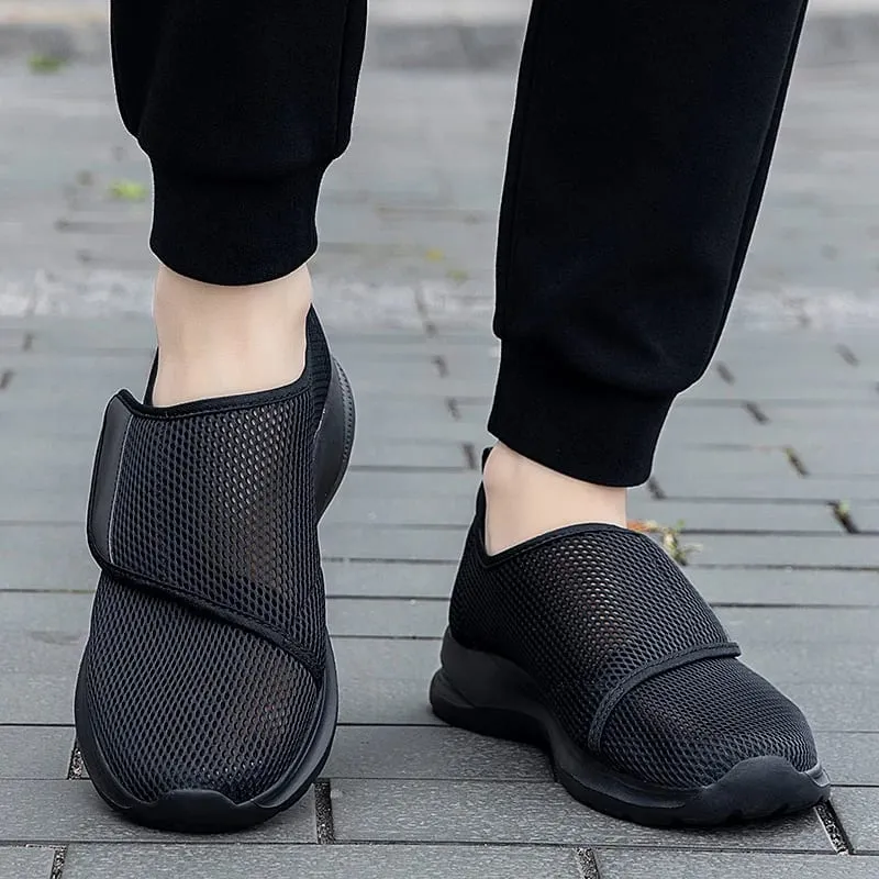 Popular Casual Men's Orthopedics Wide Feet Swollen Shoes Thumb Eversion Adjusting Soft Comfortable Diabetic Shoes Walking Shoes — image 4