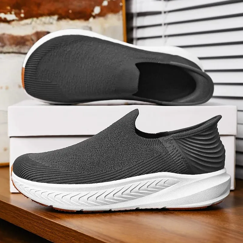 Slip on Wide Toe Men Barefoot Shoes Outdoor Casual Sneakers Breathable Lightweight Walking Running Shoes Zero Soles Sport Shoes