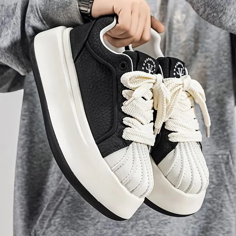 Nové pánské boty s tlustou podrážkou zvyšující výšku pohodlné lehké všestranné boty trendy a minimalistická sportovní obuv pro volný čas