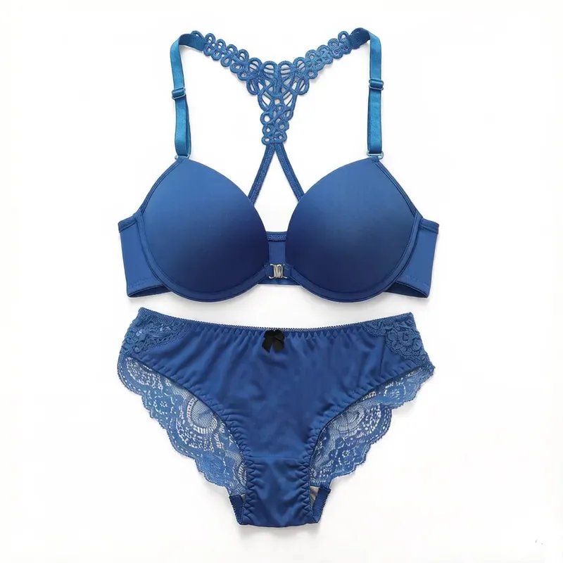 New product: Thick chest cushion gathered and pulled front button bra sexy and beautiful back multi-color women underwear A2128