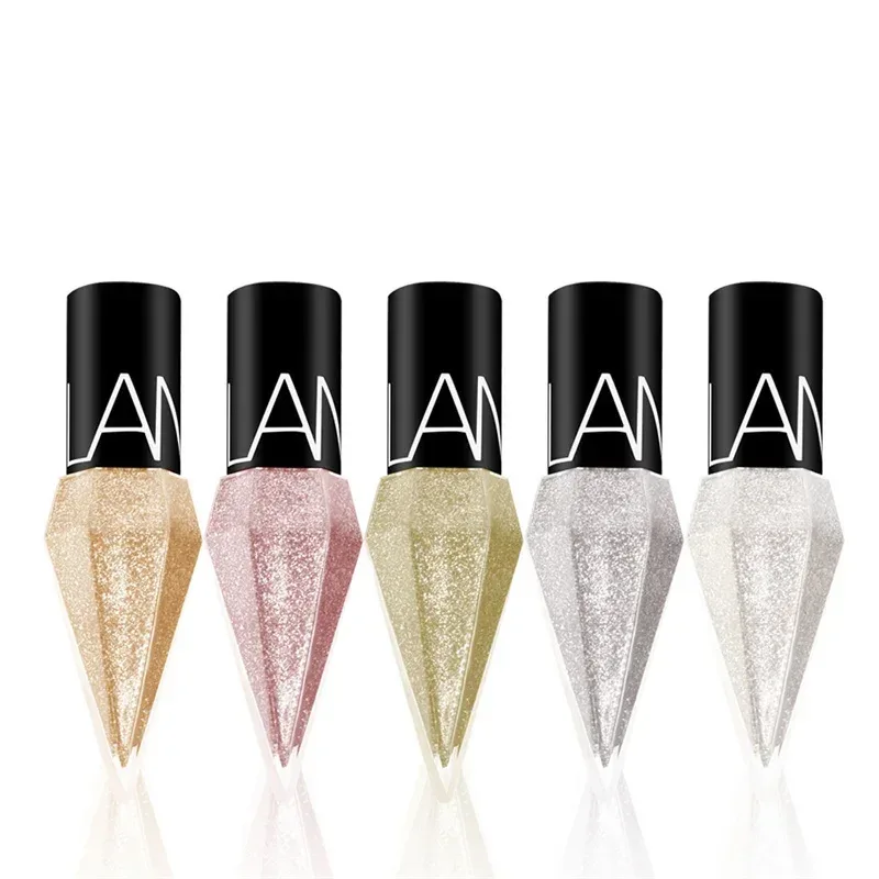 5pc/set Professional Shiny Eye Liners Cosmetics for Women Pigment Silver Rose Gold Color Liquid Glitter Eyeliner Beauty Makeup