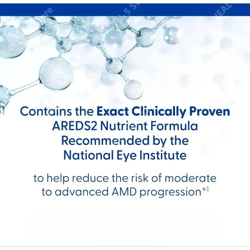 2 Eye Vitamins Lutein and Zeaxanthin Supplement with Vitamin C Vitamin E Zinc and Copper 120 Softgels (Minigels)
