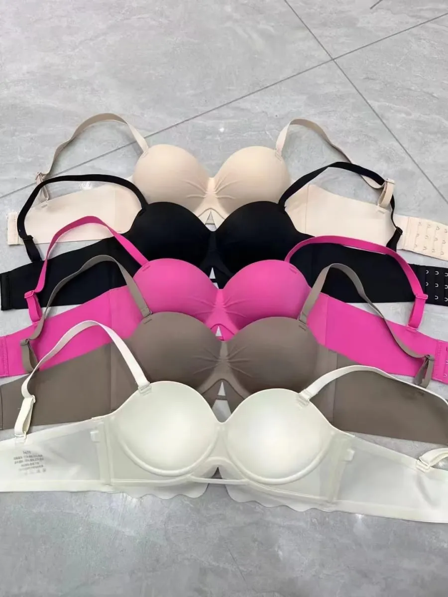 Sexy Seamless Push up Bra No Underwire Small Breast Gathering Anti-sagging Comfortable Lingerie for Women
