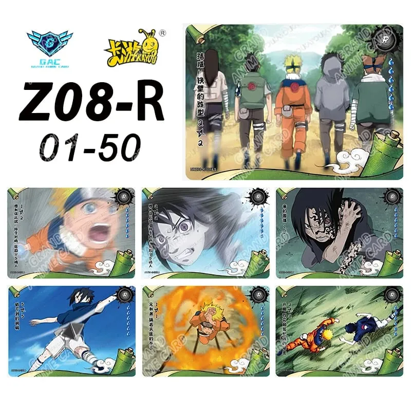 Kayou Naruto New T4W8 T2W9 Anime Rare Card Full Series ASP BP PU HR AR CR MR UR Complete Set Anime Collection Card Kids Toy Gift