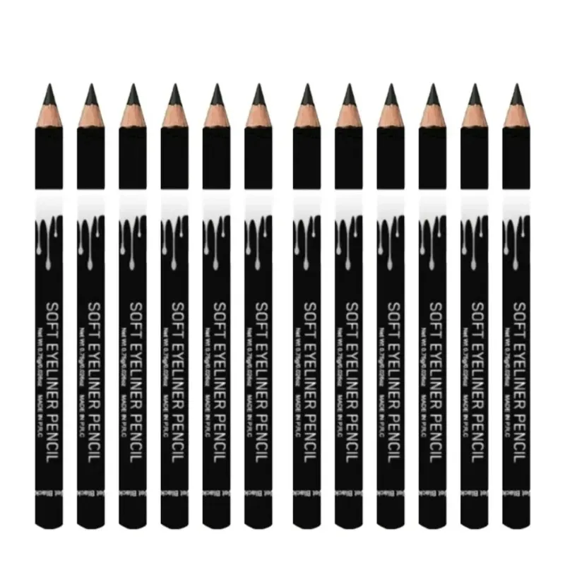 1/12pcs White Eyeliner Makeup Lasting Smooth Easy To Wear Eyes Brightener Waterproof Fashion Eyes Liner Pencils Eye Makeup Tools
