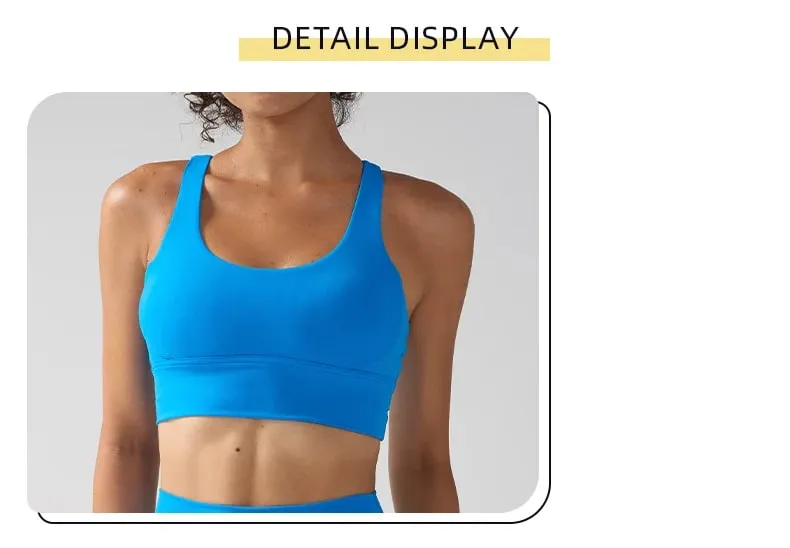 Solid Color Women Women Fitness Yoga Bras Race Back Sports Bras Nylon Top Women Bra Sexy Breathable Underwear For Women Gym