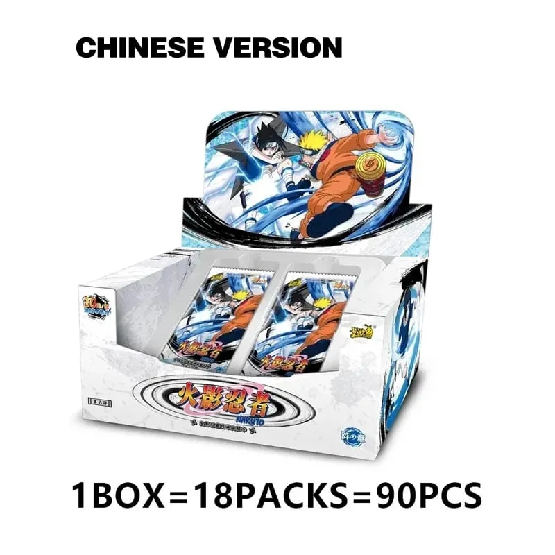 Genuine Naruto English Version Sreies2 T2W9 T4W6 Booster Box Anime TCG Rare CR Ninja World Collection Cards Kids Toy Gift