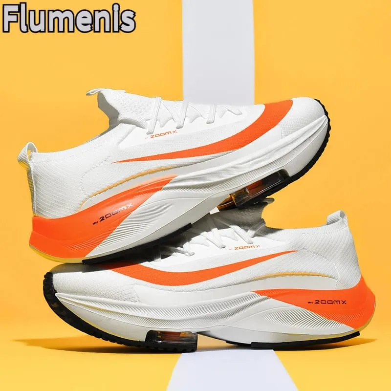 Men's Running Shoes Breathable Racing Cushioning Outdoor Running Shoes Casual Non Slip Mesh Off-Road Shoes