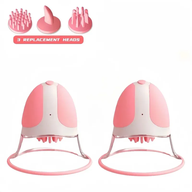 Portable Nipple Licking Sucking Vibrator Female Masturbation AV Breast Massager Rotating Adult Sex Toys for Women Nipple Sucker