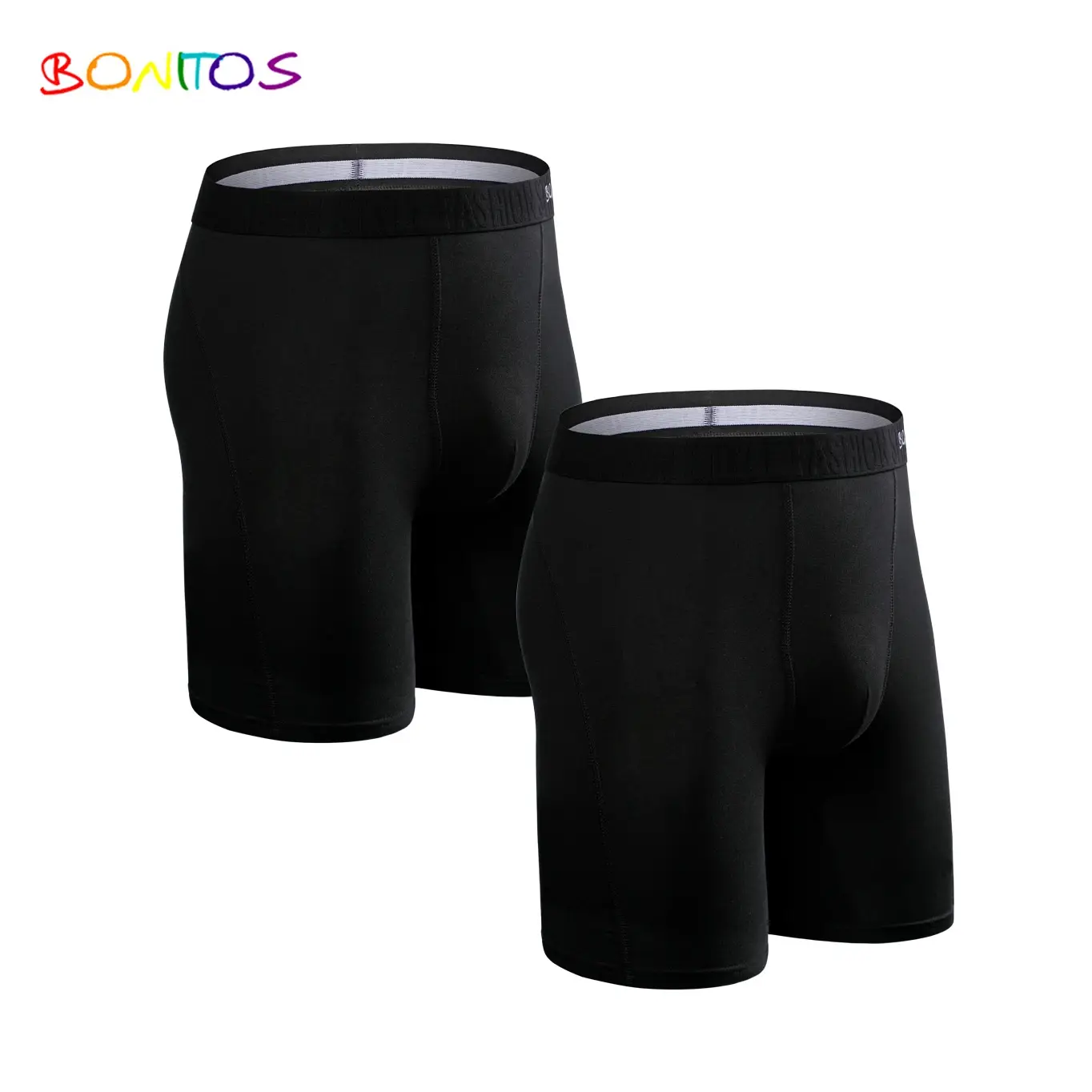 2pcs Pack ขายาวกางเกงขาสั้นผู้ชายกางเกงชุดกางเกง Homme Boxershorts ลื่นชุดชั้นในสำหรับชายผ้าฝ้ายชายเซ็กซี่ชุดกล่อง GYM