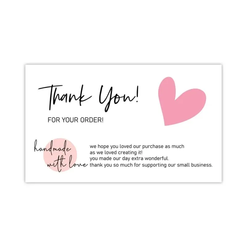 30pcs Copperplate Thank You Card Gift Packaging Thank You Card Greeting Card Decorative Greeting Cards